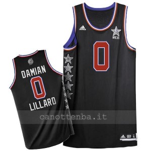 maglia basket damian lillard #0 nba all star 2015 nero