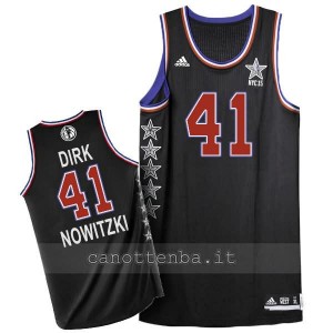 maglia basket dirk nowitzki #41 nba all star 2015 nero