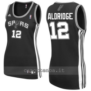 maglia basket donna LaMarcus aldridge #12 san antonio spurs nero