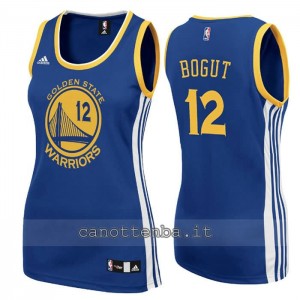 maglia basket donna andrew bogut #12 golden state warriors blu