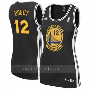 maglia basket donna andrew bogut #12 golden state warriors nero