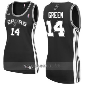 maglia basket donna danny green #14 san antonio spurs nero