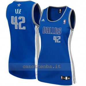 maglia basket donna david lee #42 dallas mavericks blu