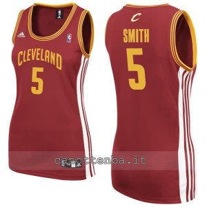 maglia basket donna jr smith #5 cleveland cavaliers rosso