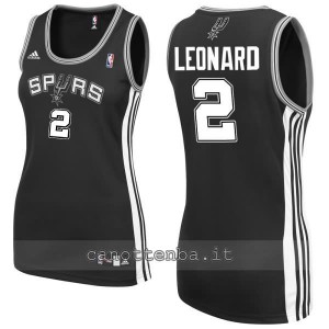 maglia basket donna kawhi leonard #2 san antonio spurs nero