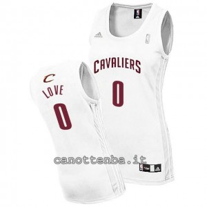 maglia basket donna kevin love #0 cleveland cavaliers bianca