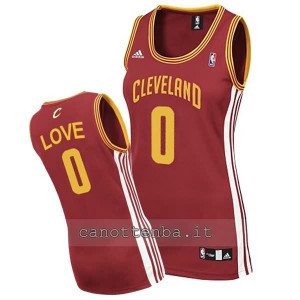 maglia basket donna kevin love #0 cleveland cavaliers rosso