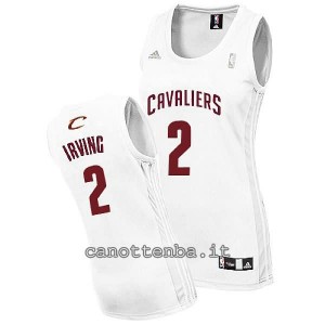 maglia basket donna kyrie irving #2 cleveland cavaliers bianca