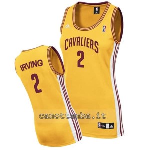 maglia basket donna kyrie irving #2 cleveland cavaliers giallo