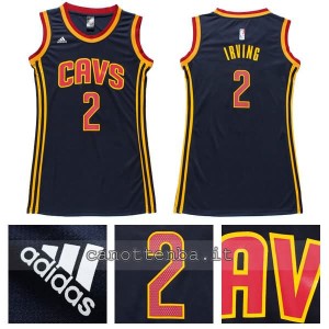 maglia basket donna kyrie irving #2 cleveland cavaliers navy blu
