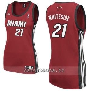 maglia basket donna miami heat hassan whiteside #21 rosso