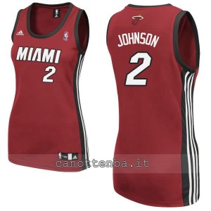maglia basket donna miami heat joe johnson #2 rosso