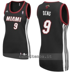 maglia basket donna miami heat luol deng #9 nero
