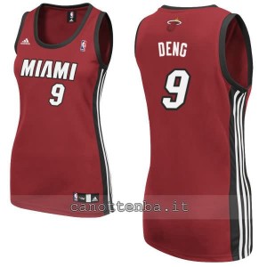 maglia basket donna miami heat luol deng #9 rosso