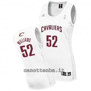 maglia basket donna mo williams #52 cleveland cavaliers bianca