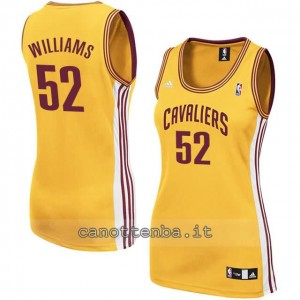 maglia basket donna mo williams #52 cleveland cavaliers giallo