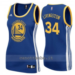 maglia basket donna shaun livingston #34 golden state warriors blu
