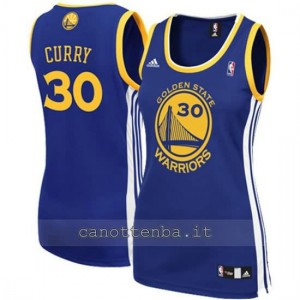 maglia basket donna stephen curry #30 golden state warriors blu