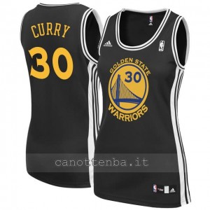 maglia basket donna stephen curry #30 golden state warriors nero