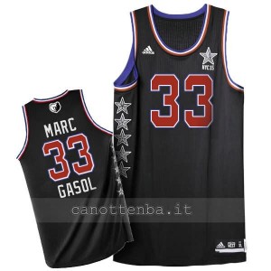 maglia basket marc gasol #33 nba all star 2015 nero