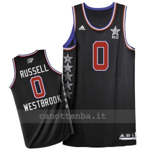 maglia basket russell westbrook #0 nba all star 2015 nero