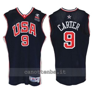 maglia basket vince carter #9 nba usa 2000 blu