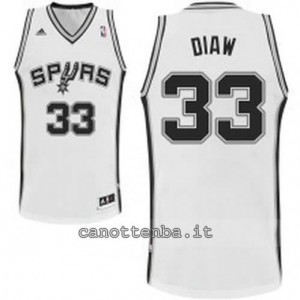 maglia boris diaw #33 san antonio spurs revolution 30 bianca