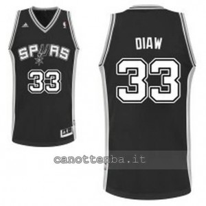 maglia boris diaw #33 san antonio spurs revolution 30 nero