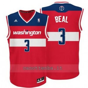 maglia bradley beal #3 washington wizards revolution 30 rosso