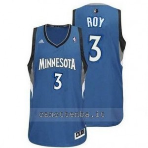 maglia brandon roy #3 minnesota timberwolves revolution 30 blu