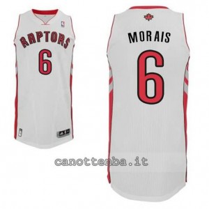 maglia carlos morais #6 toronto raptors revolution 30 bianca