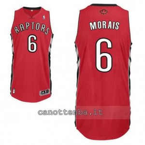 maglia carlos morais #6 toronto raptors revolution 30 rosso