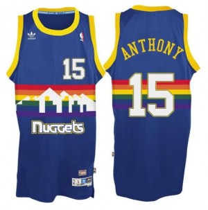 maglia carmelo anthony 15 denver nuggets classico blu