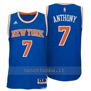 maglia carmelo anthony #7 new york knicks 2014-2015 blu