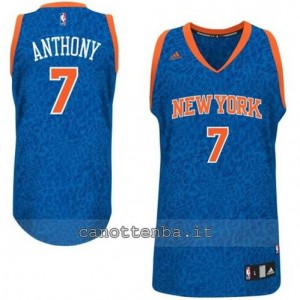 maglia carmelo anthony #7 new york knicks leopard