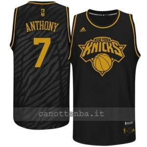 maglia carmelo anthony #7 new york knicks moda nero