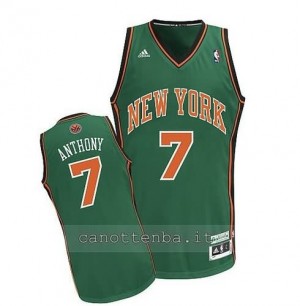 maglia carmelo anthony #7 new york knicks verde