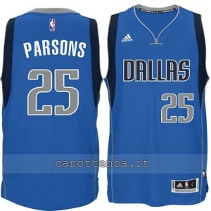 maglia chandler parsons #25 dallas mavericks 2014-2015 blu