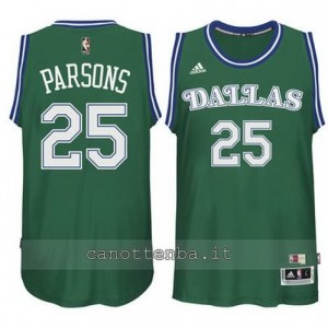 maglia chandler parsons #25 dallas mavericks classico verde