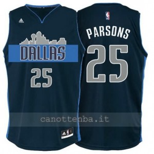 maglia chandler parsons #25 dallas mavericks navy blu