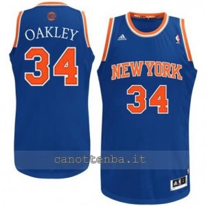 maglia charles oakley #34 new york knicks revolution 30 blu