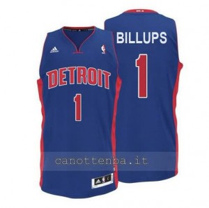 maglia chauncey billups #1 detroit pistons blu