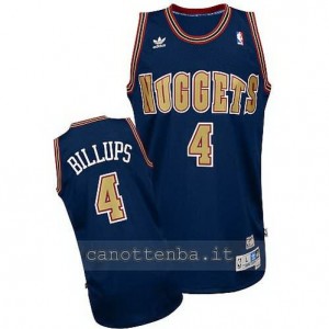 maglia chauncey billups #4 denver nuggets soul blu