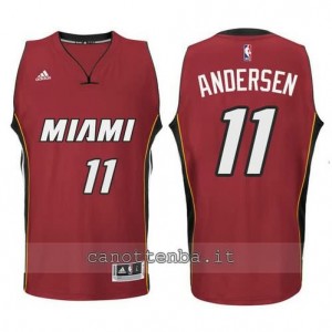 maglia chris andersen #11 miami heat 2014-2015 rosso