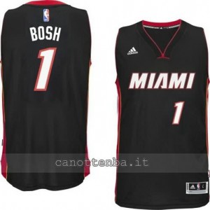 maglia chris bosh #1 miami heat 2014-2015 nero