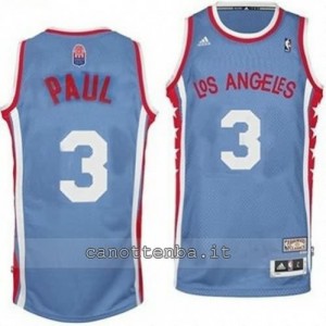 maglia chris paul #3 los angeles clippers classico blu