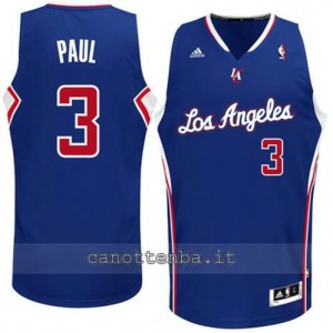 maglia chris paul #3 los angeles clippers revolution 30 blu