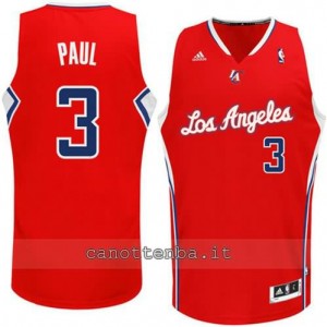 maglia chris paul #3 los angeles clippers revolution 30 rosso