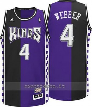 maglia chris webber #4 sacramento kings moda classico