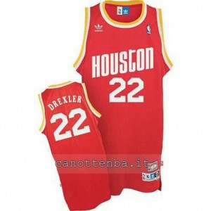 maglia clyde drexler #22 houston rockets soul rosso